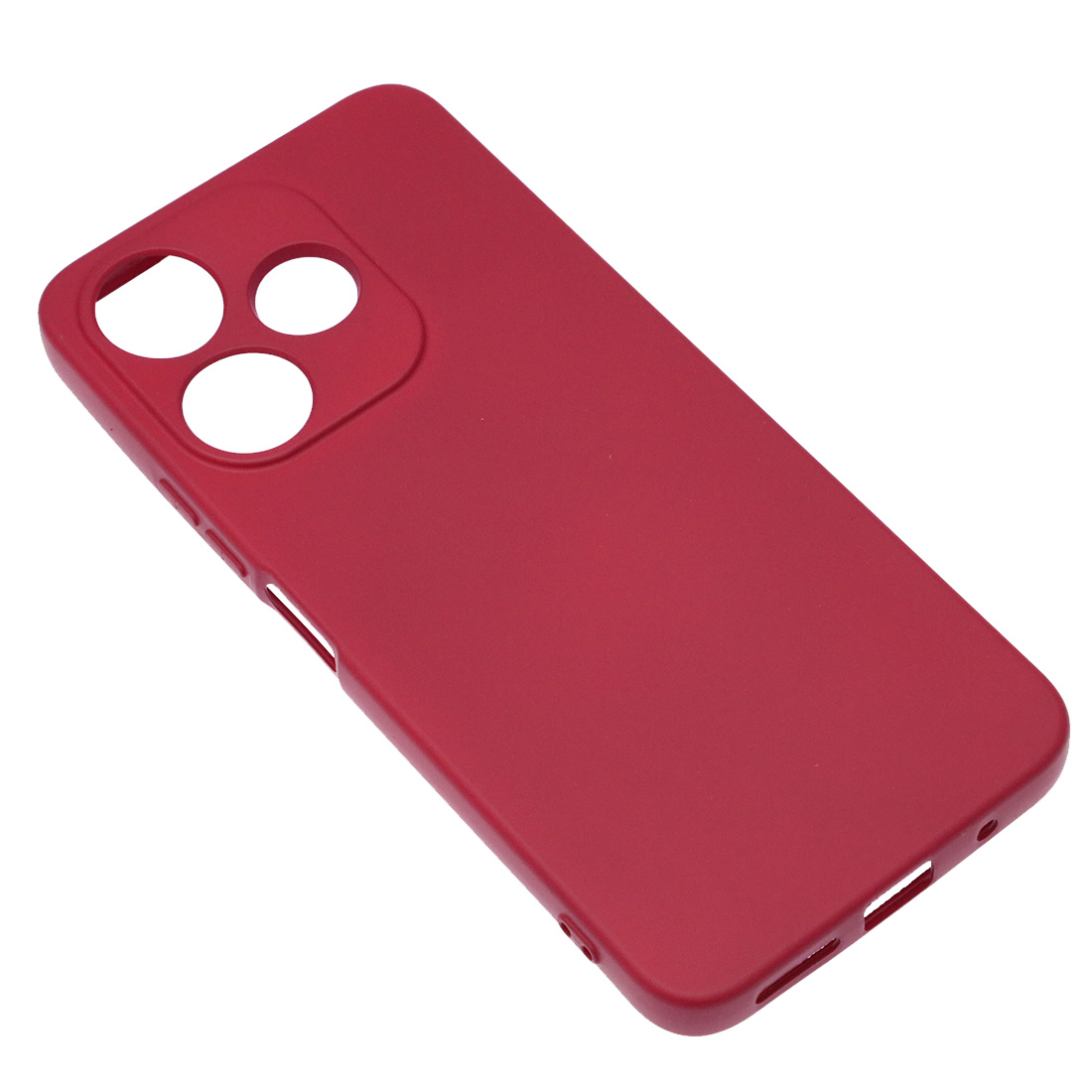 Чехол накладка NANO для XIAOMI Redmi 13, POCO M6 4G, защита камеры, силикон, бархат, цвет вишневый Чехол накладка NANO для XIAOMI Redmi 13, POCO M6 4G, защита камеры, силикон, бархат, цвет вишневый