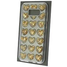 Чехол накладка для SAMSUNG Galaxy S8 Plus (SM-G955), силикон, рисунок 3D сердечки 1