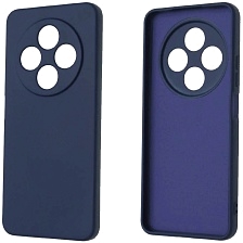 Чехол накладка NANO для XIAOMI Redmi 14C, POCO C75, силикон, бархат, цвет темно синий