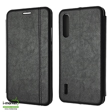 Чехол книжка VINTAGE LiNE для XIAOMI Mi A3, Mi CC9E, экокожа, визитница, цвет черный Чехол книжка VINTAGE LiNE для XIAOMI Mi A3, Mi CC9E, экокожа, визитница, цвет черный