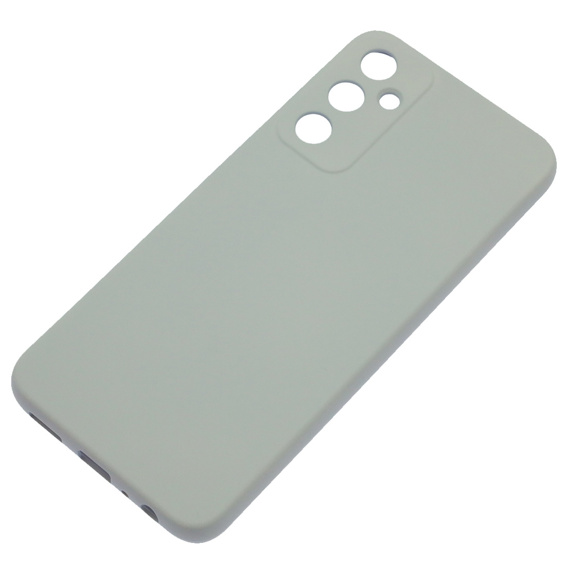 Чехол накладка Silicon Cover для SAMSUNG Galaxy A05s, защита камеры, силикон, бархат, цвет серый