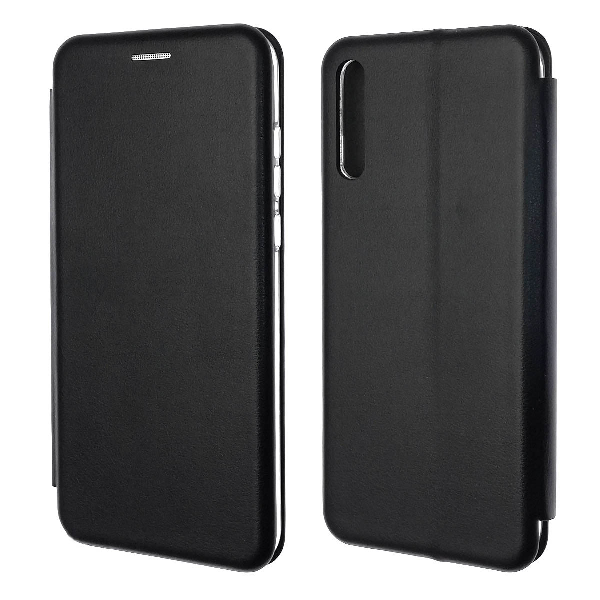 Чехол книжка STYLISH для HUAWEI Enjoy 10S, Y8p (AQM-LX1), экокожа, визитница, цвет черный