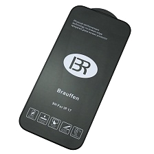 Защитное стекло 5D BRAUFFEN для APPLE iPhone 17, цвет окантовки черный