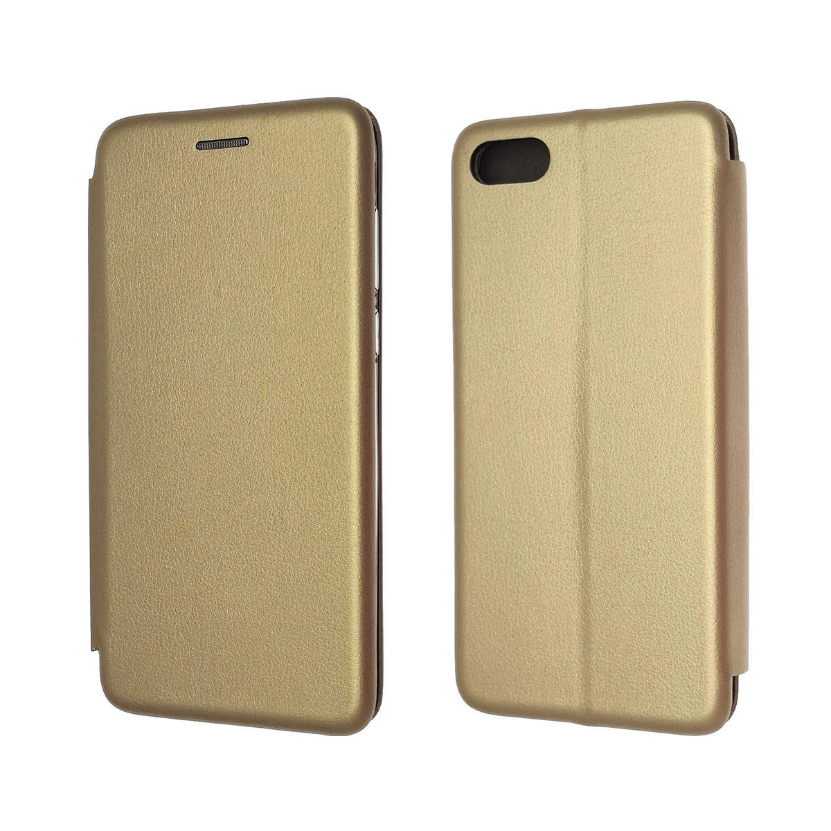 Чехол книжка STYLISH для HUAWEI Honor 7A, Y5 2018, Y5 Prime, Y5 Lite, экокожа, визитница, цвет золотистый