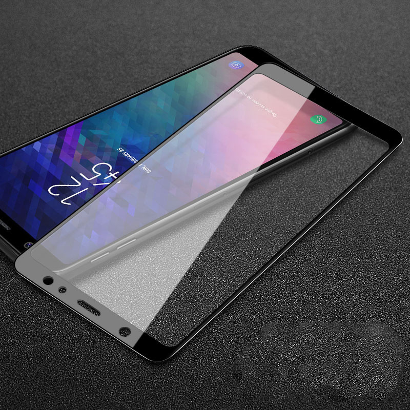 Защитное стекло для SAMSUNG Galaxy J6 2018 (SM-J600) Full Glue 9H кант чёрный.