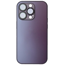 Чехол накладка AG Glass case для APPLE iPhone 14 Pro (6.1"), силикон, защита камеры, цвет темно фиолетовый Чехол накладка AG Glass case для APPLE iPhone 14 Pro (6.1"), силикон, защита камеры, цвет темно фиолетовый