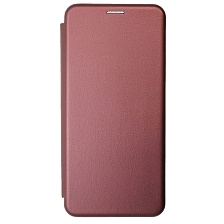 Чехол книжка STYLISH для XIAOMI Redmi Note 14 Pro 4G, экокожа, визитница, цвет бордовый
