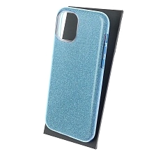 Чехол накладка Shine для APPLE iPhone 11 Pro 2019, силикон, блестки, цвет голубой. Чехол накладка Shine для APPLE iPhone 11 Pro 2019, силикон, блестки, цвет голубой.