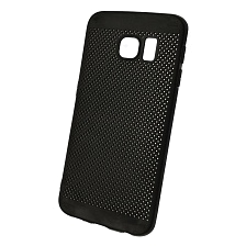Чехол накладка для SAMSUNG Galaxy S6 Edge (SM-G925), силикон, матовый, цвет черный. Чехол накладка для SAMSUNG Galaxy S6 Edge (SM-G925), силикон, матовый, цвет черный.