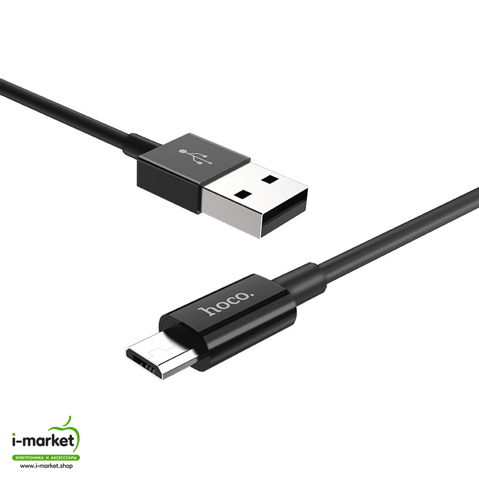 Кабель Micro USB HOCO X23 Skilled, длина 1 метр, цвет черный Кабель Micro USB HOCO X23 Skilled, длина 1 метр, цвет черный