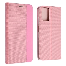 Чехол книжка MESH для XIAOMI Redmi Note 10, Redmi Note 10S, POCO M5s, текстиль, силикон, бархат, визитница, цвет розовый Чехол книжка MESH для XIAOMI Redmi Note 10, Redmi Note 10S, POCO M5s, текстиль, силикон, бархат, визитница, цвет розовый