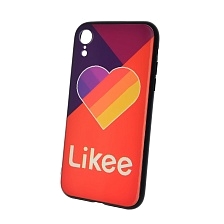 Чехол накладка для APPLE iPhone XR, силикон, рисунок Likee Red.