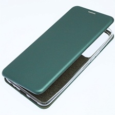 Чехол книжка STYLISH для ITEL Vision 3 Plus (P682LPN), экокожа, визитница, цвет темно зеленый