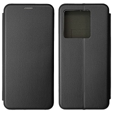 Чехол книжка STYLISH для INFINIX NOTE 30 Pro, экокожа, визитница, цвет черный Чехол книжка STYLISH для INFINIX NOTE 30 Pro, экокожа, визитница, цвет черный