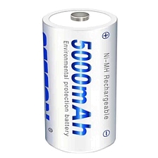 Аккумулятор перезаряжаемый BESTON, D, R20, BL2, NI-MH, 5000mAh (продажа комплектом)