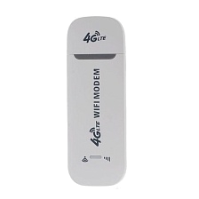 Модем USB 4G, с раздачей Wi-Fi, цвет белый Модем USB 4G, с раздачей Wi-Fi, цвет белый