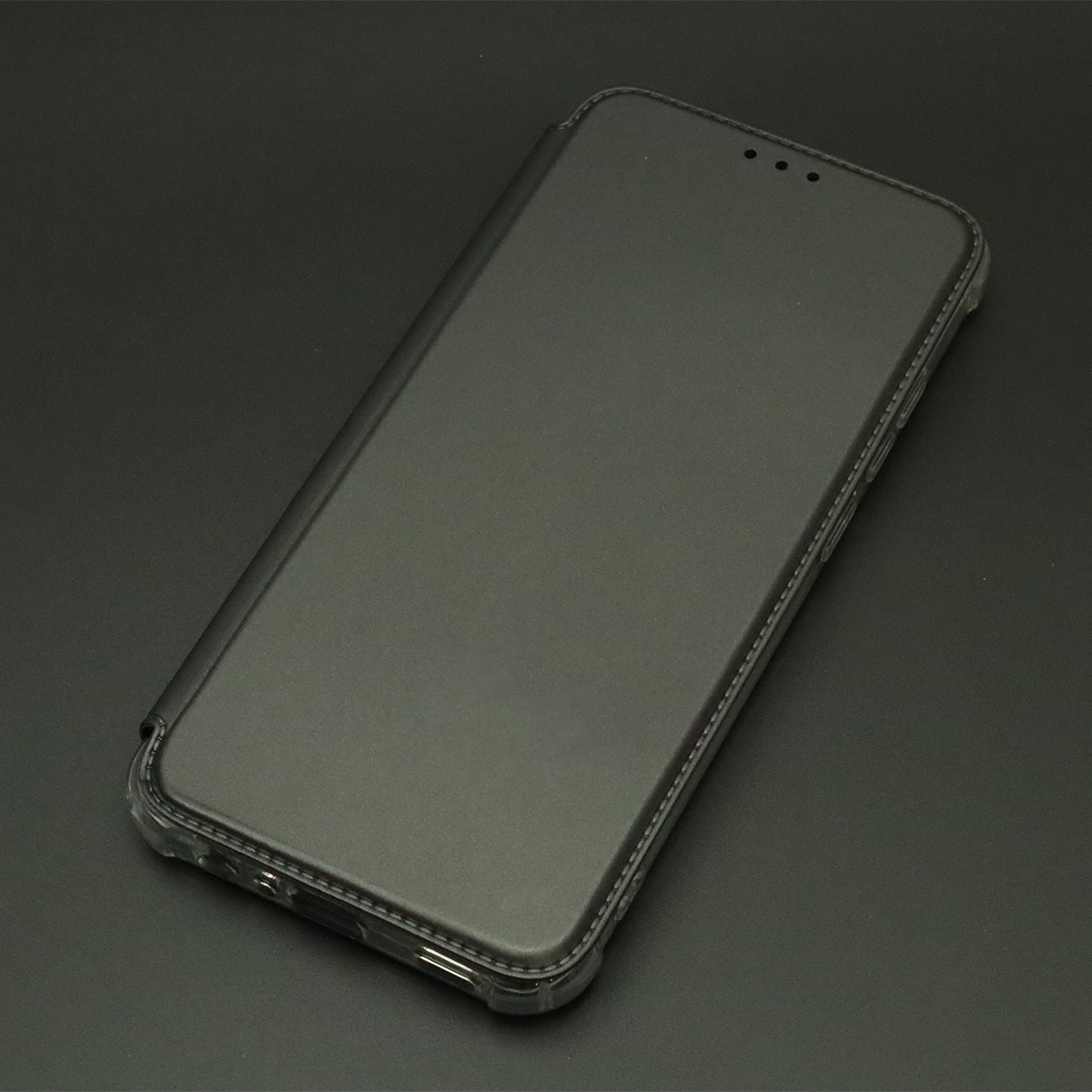 Чехол книжка для SAMSUNG Galaxy A03 (SM-A035F), экокожа, визитница, цвет черный Чехол книжка для SAMSUNG Galaxy A03 (SM-A035F), экокожа, визитница, цвет черный