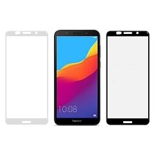 Защитное стекло "SC" 5D FULL GLUE для HUAWEI Honor 7A/Y5 2018/Honor Play 7/5.45", цвет канта чёрный.
