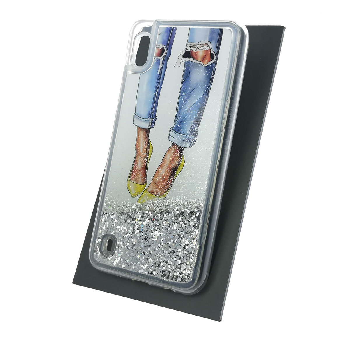 Чехол накладка TransFusion для SAMSUNG Galaxy A10 (SM-A105), M10 (SM-M105), силикон, переливашка, рисунок VOGUE.