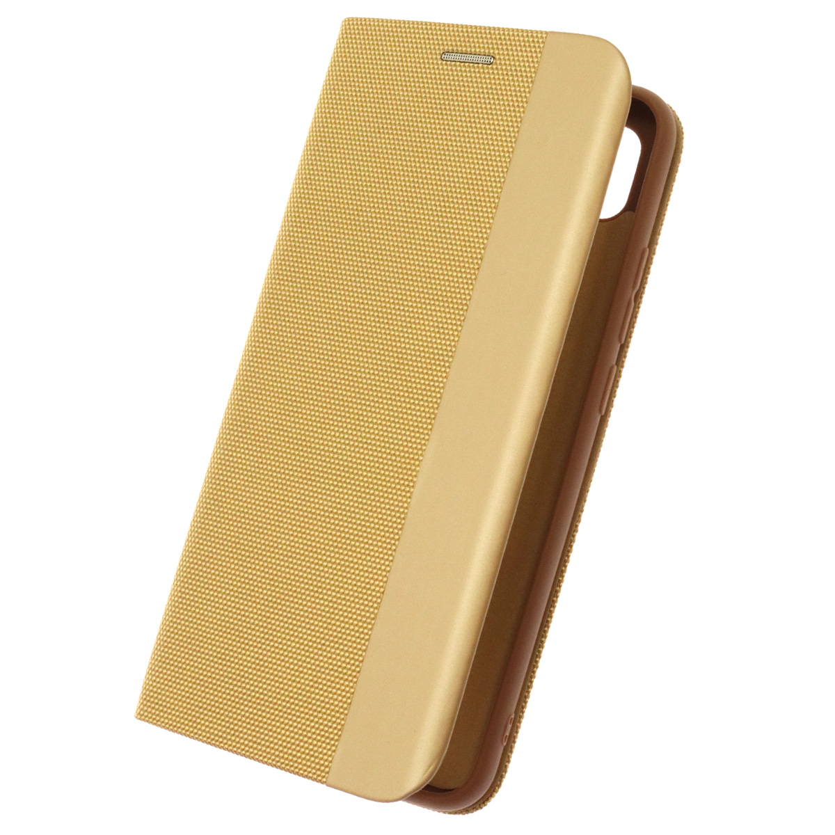 Чехол книжка MESH для XIAOMI Redmi 9C, Redmi 10A, текстиль, силикон, бархат, визитница, цвет золотистый Чехол книжка MESH для XIAOMI Redmi 9C, Redmi 10A, текстиль, силикон, бархат, визитница, цвет золотистый