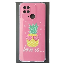 Чехол накладка для XIAOMI Redmi 10C, XIAOMI POCO C40, силикон, защита камеры, глянцевый, рисунок love us