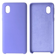 Чехол накладка Silicon Cover для SAMSUNG Galaxy A01 Core (SM-A013), силикон, бархат, цвет сиреневый Чехол накладка Silicon Cover для SAMSUNG Galaxy A01 Core (SM-A013), силикон, бархат, цвет сиреневый