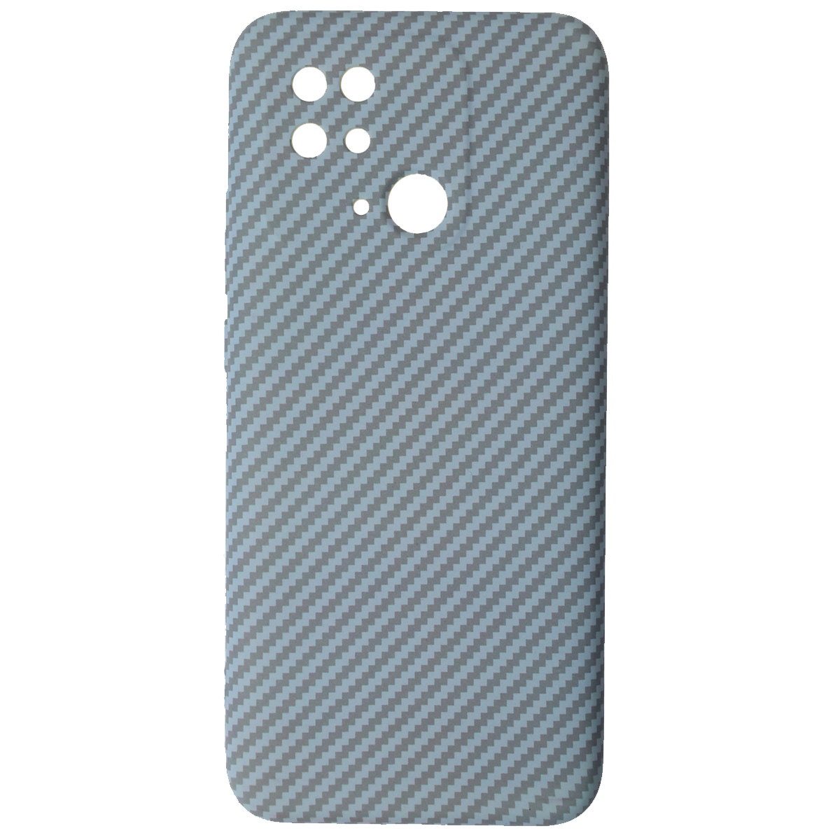 Чехол накладка KING для XIAOMI Redmi 10C, POCO C40, силикон, бархат, карбон, цвет сиреневый