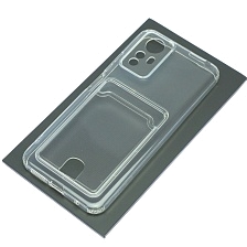 Чехол накладка CARD CASE для XIAOMI Redmi Note 12S, защита камеры, силикон, отдел для карт, цвет прозрачный Чехол накладка CARD CASE для XIAOMI Redmi Note 12S, защита камеры, силикон, отдел для карт, цвет прозрачный