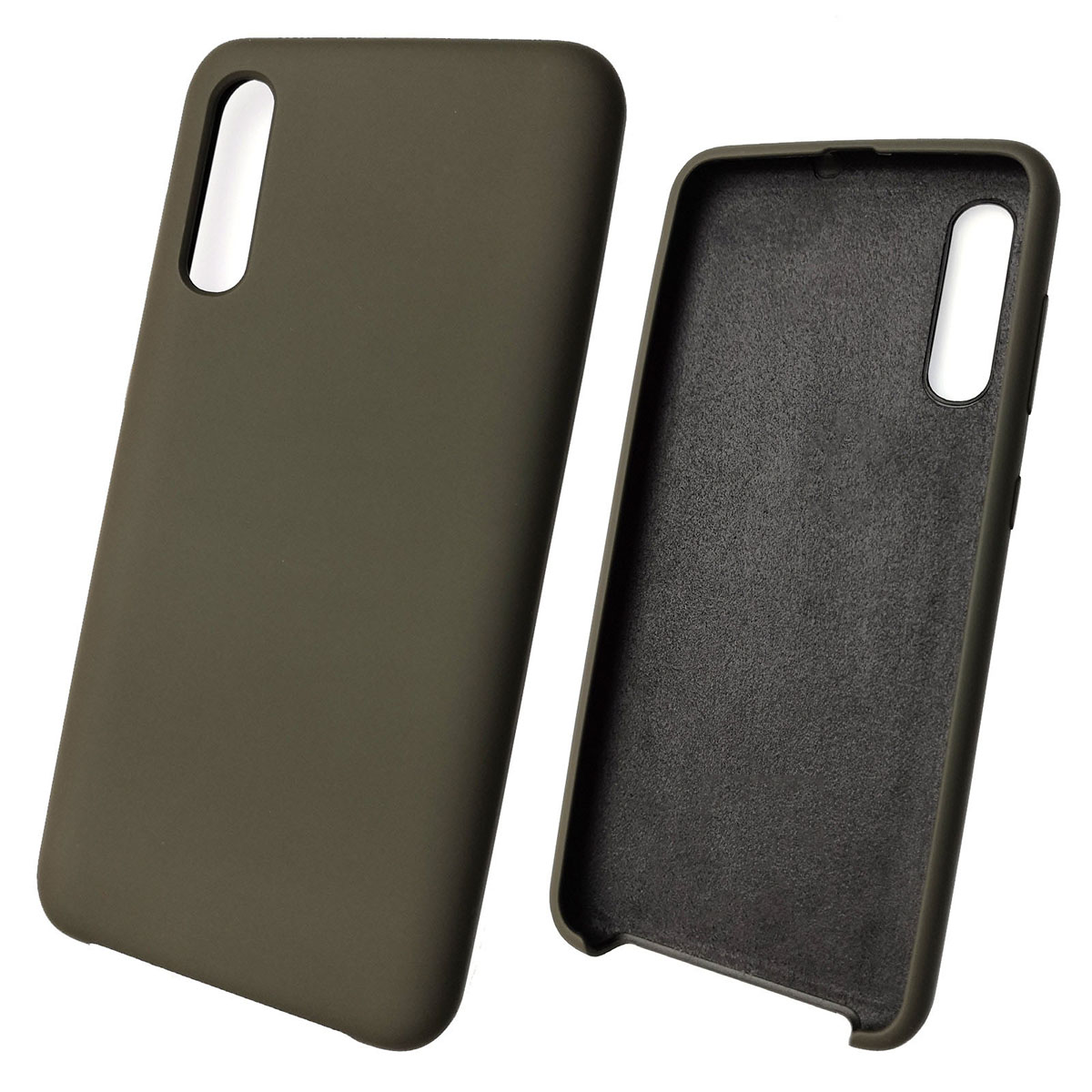 Чехол накладка Silicon Cover для SAMSUNG Galaxy A50 (SM-A505), A30s (SM-A307), A50s (SM-A507), силикон, бархат, цвет темно оливковый. Чехол накладка Silicon Cover для SAMSUNG Galaxy A50 (SM-A505), A30s (SM-A307), A50s (SM-A507), силикон, бархат, цвет темно оливковый.