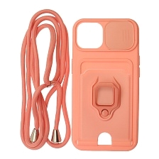 Чехол накладка MULTI FUNCTION 4 в 1 для APPLE iPhone 13 (6.1), цвет персиковый Чехол накладка MULTI FUNCTION 4 в 1 для APPLE iPhone 13 (6.1), цвет персиковый