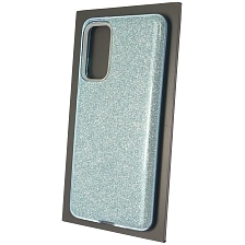 Чехол накладка SHINE для SAMSUNG Galaxy S20 FE (SM-G780), силикон, блестки, цвет голубой Чехол накладка SHINE для SAMSUNG Galaxy S20 FE (SM-G780), силикон, блестки, цвет голубой