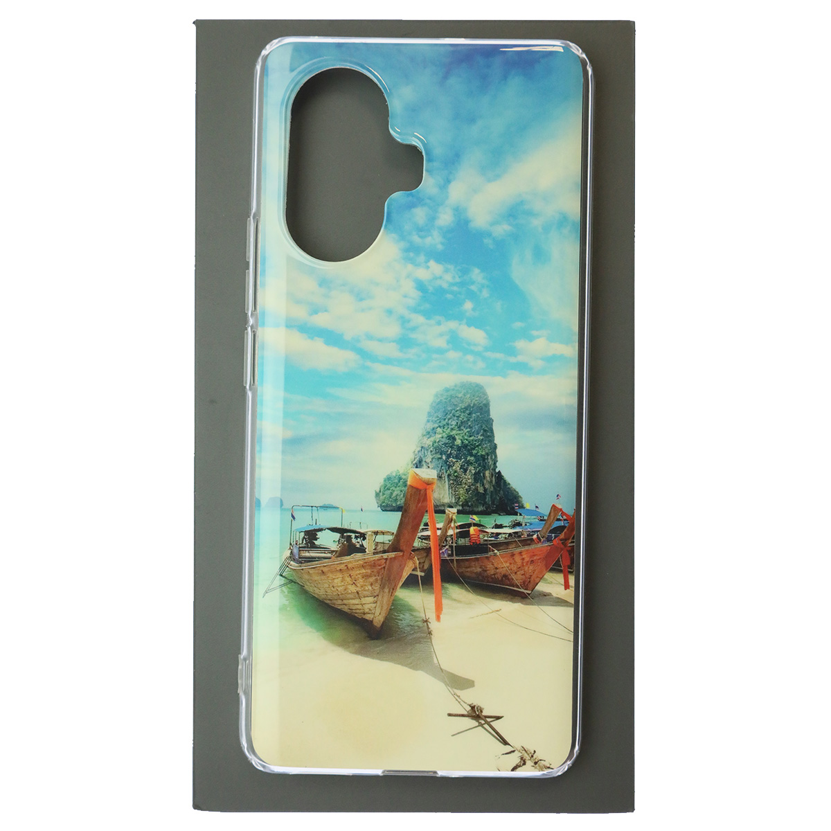 Чехол накладка для Realme 10 Pro Plus 5G, силикон, глянцевый, рисунок Пляж Чехол накладка для Realme 10 Pro Plus 5G, силикон, глянцевый, рисунок Пляж