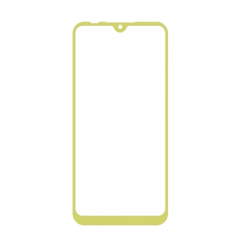 Защитное стекло ASH Glass FULL GLUE для XIAOMI Redmi Note 7, цвет канта золотистый.