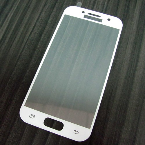 Защитное стекло 3D для SAMSUNG Galaxy A3 (2017) SM-A320 белый кант толщина 0,26mm 2Д.