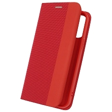 Чехол книжка MESH для APPLE iPhone 13 Pro Max (6.7), текстиль, силикон, бархат, визитница, цвет красный Чехол книжка MESH для APPLE iPhone 13 Pro Max (6.7), текстиль, силикон, бархат, визитница, цвет красный