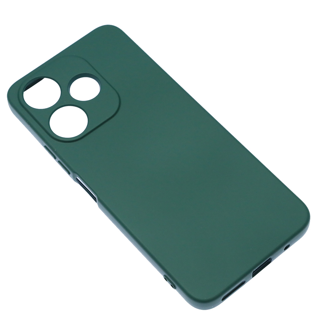 Чехол накладка NANO для XIAOMI Redmi 13, POCO M6 4G, защита камеры, силикон, бархат, цвет темно зеленый Чехол накладка NANO для XIAOMI Redmi 13, POCO M6 4G, защита камеры, силикон, бархат, цвет темно зеленый