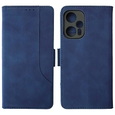 Чехол книжка NICE для XIAOMI POCO F5, защита камеры, экокожа, визитница, цвет темно синий Чехол книжка NICE для XIAOMI POCO F5, защита камеры, экокожа, визитница, цвет темно синий