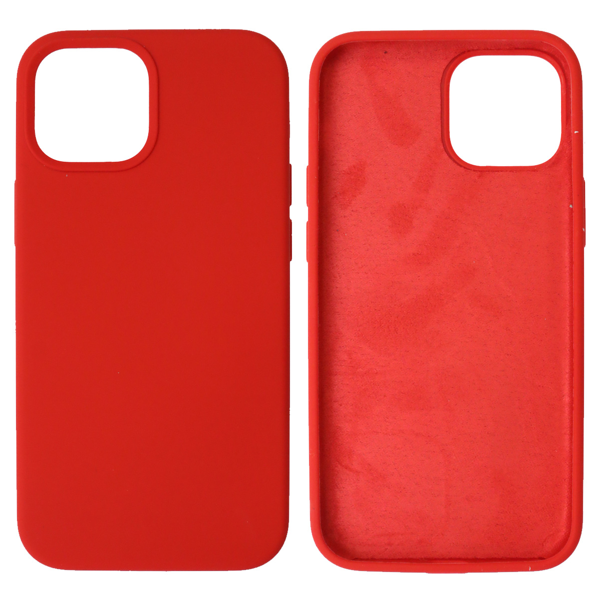 Чехол накладка Silicon Case для APPLE iPhone 13 mini (5.4), силикон, бархат, цвет красный Чехол накладка Silicon Case для APPLE iPhone 13 mini (5.4), силикон, бархат, цвет красный