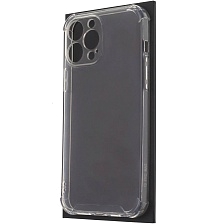 Чехол накладка для APPLE iPhone 13 Pro Max, защита камеры, усиленные края, силикон, прозрачный