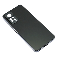 Чехол накладка для XIAOMI Redmi Note 12 Pro 4G, защита камеры, силикон, пластик, цвет черный Чехол накладка для XIAOMI Redmi Note 12 Pro 4G, защита камеры, силикон, пластик, цвет черный