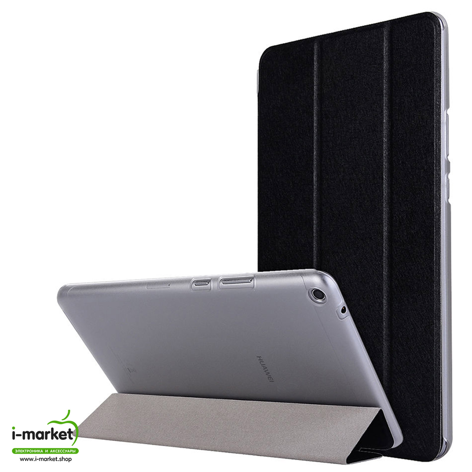 Чехол книжка Trans Cover для HUAWEI MediaPad T3 (KOB-L09, KOB-W09), диагональ 8.0", цвет черный Чехол книжка Trans Cover для HUAWEI MediaPad T3 (KOB-L09, KOB-W09), диагональ 8.0", цвет черный