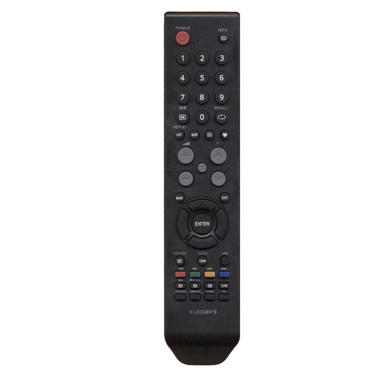 Пульт ДУ H-LED24V16, STV-42LED5 для телевизоров HYUNDAI, TELEFUNKEN, цвет черный