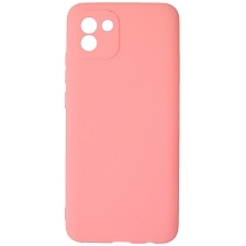 Чехол накладка для SAMSUNG Galaxy A03 (SM-A035F), силикон, цвет розовый Чехол накладка для SAMSUNG Galaxy A03 (SM-A035F), силикон, цвет розовый