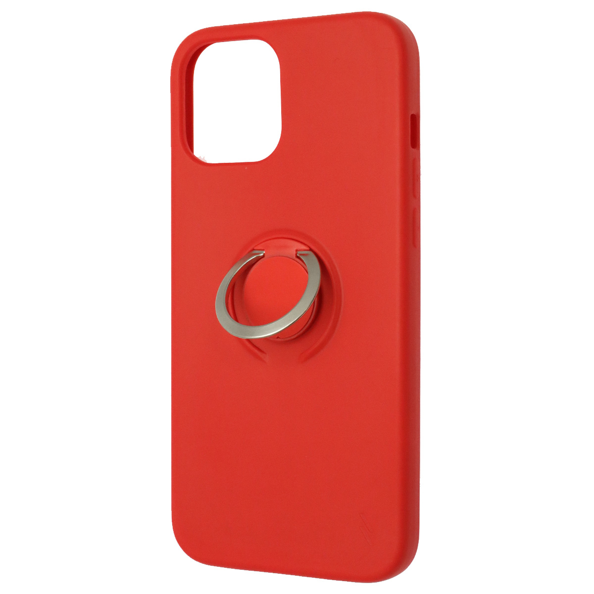 Чехол накладка RING для APPLE iPhone 12 Pro Max, силикон, кольцо держатель, цвет красный Чехол накладка RING для APPLE iPhone 12 Pro Max, силикон, кольцо держатель, цвет красный