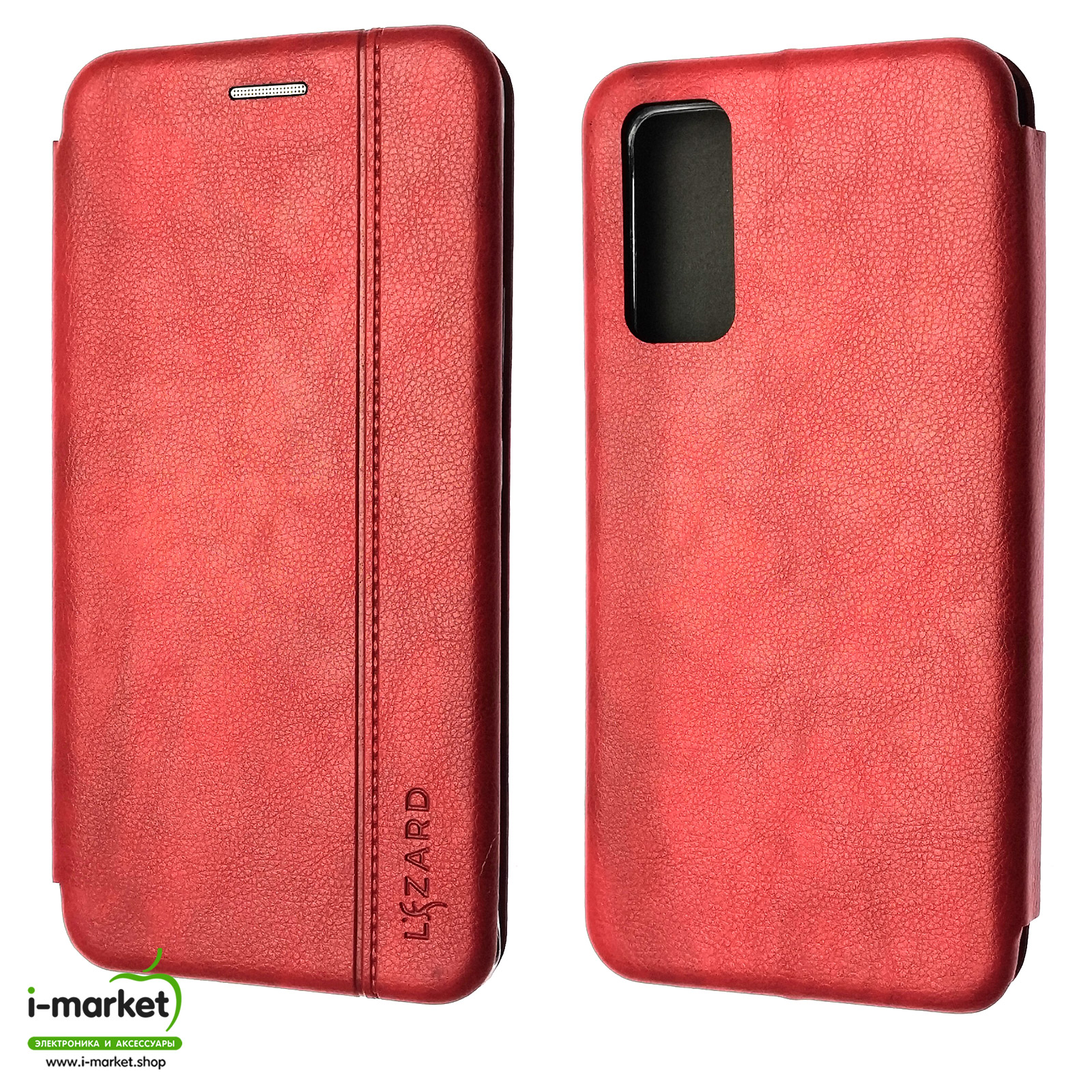 Чехол книжка LIZARD для HUAWEI Honor 30 Pro (EBG-AN10), Nova 7 Pro, экокожа, визитница, цвет красный. Чехол книжка LIZARD для HUAWEI Honor 30 Pro (EBG-AN10), Nova 7 Pro, экокожа, визитница, цвет красный.