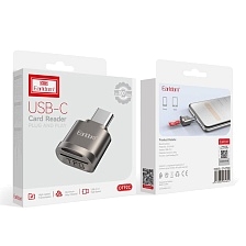 Картридер EARLDOM OT92C с USB Type C 3.1 на MicroSD, цвет темно серебристый Картридер EARLDOM OT92C с USB Type C 3.1 на MicroSD, цвет темно серебристый
