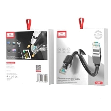 Патч-корд (UTP), сетевой кабель для интернета EARLDOM ET-NW1, разъемы RJ-45, Cat.8, длина 5 метров, цвет черный