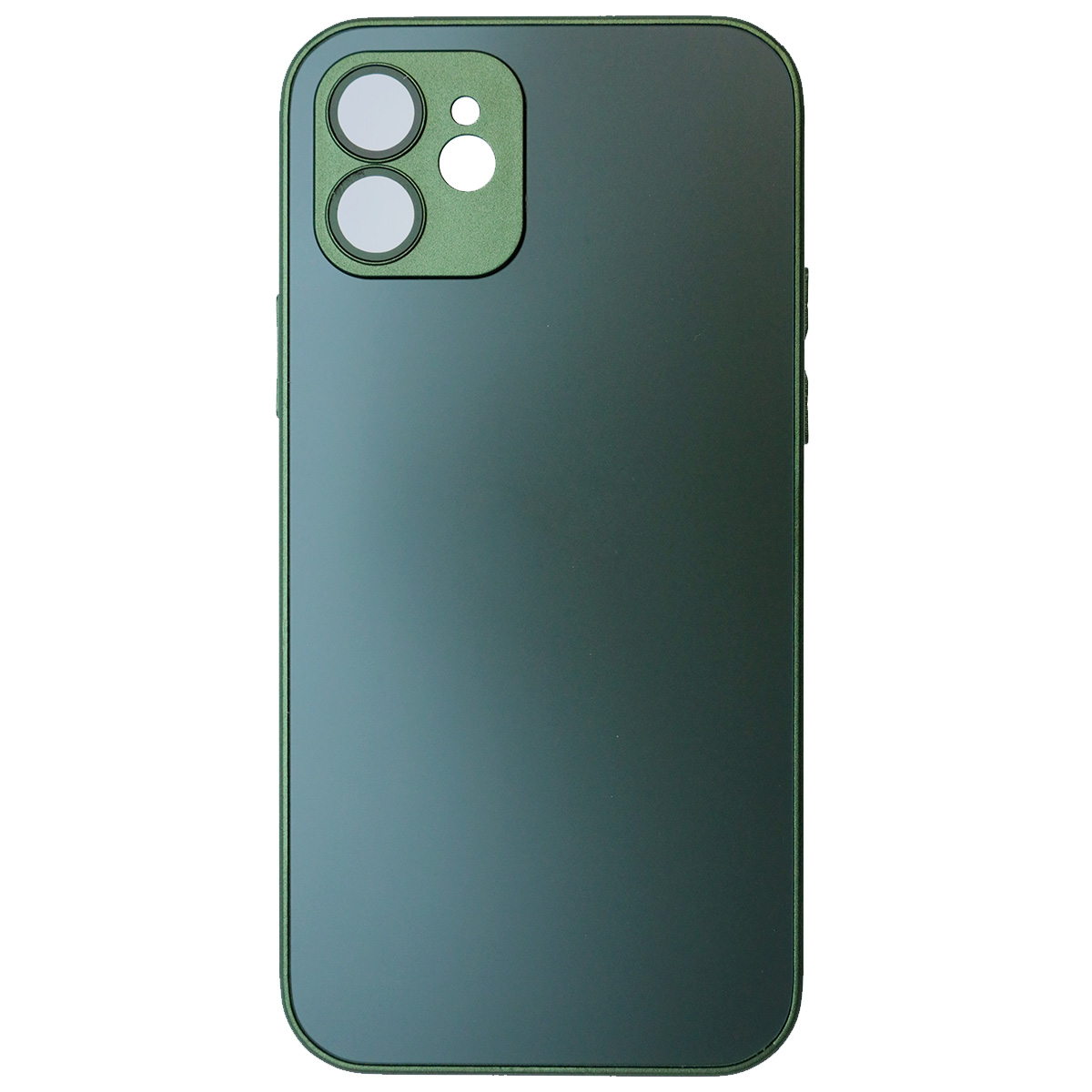 Чехол накладка AG Glass case для APPLE iPhone 12 (6.1"), силикон, защита камеры, цвет хвойный Чехол накладка AG Glass case для APPLE iPhone 12 (6.1"), силикон, защита камеры, цвет хвойный