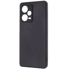 Чехол накладка для XIAOMI Redmi Note 12 Pro Plus 5G, силикон, карбон, цвет черный Чехол накладка для XIAOMI Redmi Note 12 Pro Plus 5G, силикон, карбон, цвет черный