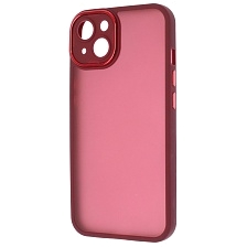 Чехол накладка KING для APPLE iPhone 13 (6.1"), силикон, пластик, защита камеры, цвет окантовки бордовый Чехол накладка KING для APPLE iPhone 13 (6.1"), силикон, пластик, защита камеры, цвет окантовки бордовый